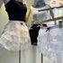 Ladies Lacey Layered Mini Skirts